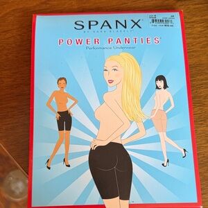 SPANX Power Panties Performance Underwear - Black & Red Trim